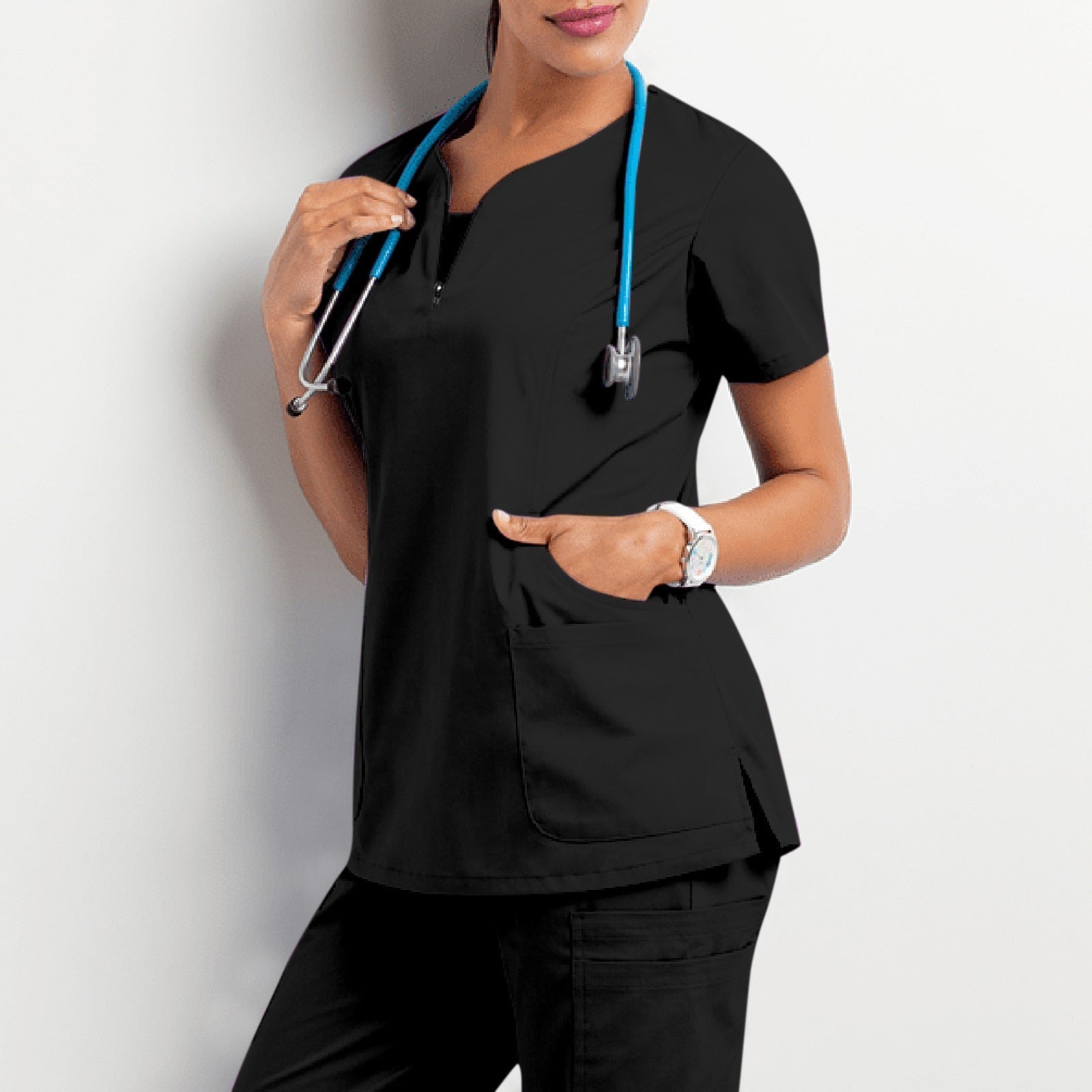 V-Neck Nurse Scrub Top